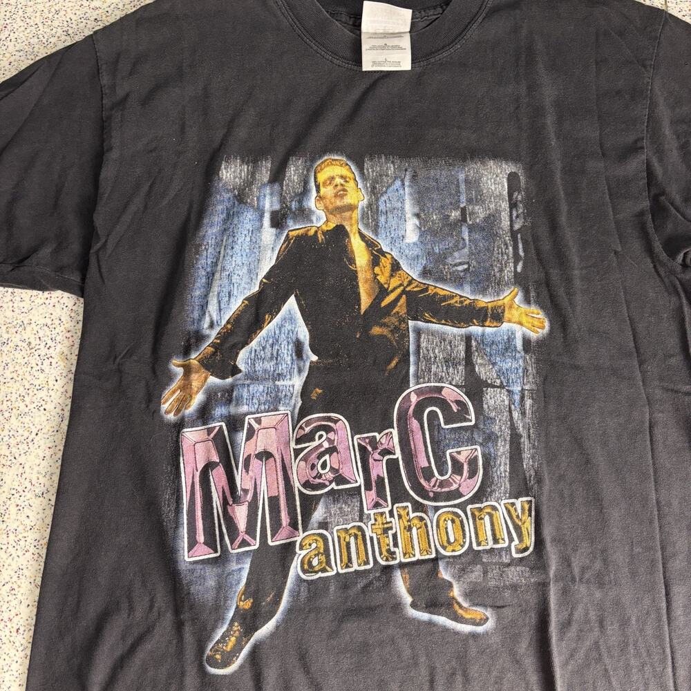 Vintage 90s Marc Anthony Rap Tee Music Band Promo T-Shirt L